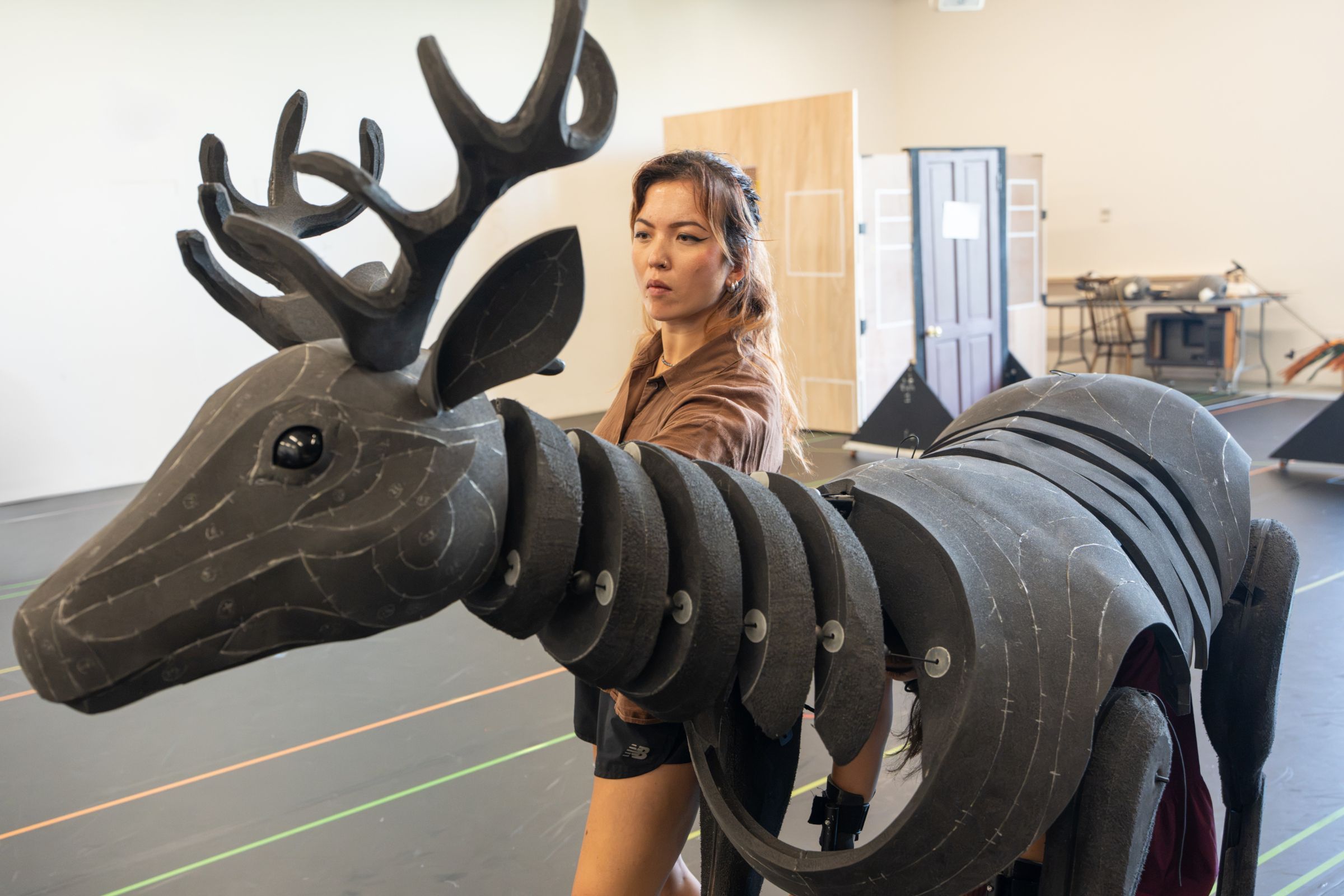 Tasha Chu rehearsing <i>The Snowman</i> &copy; Johan Persson