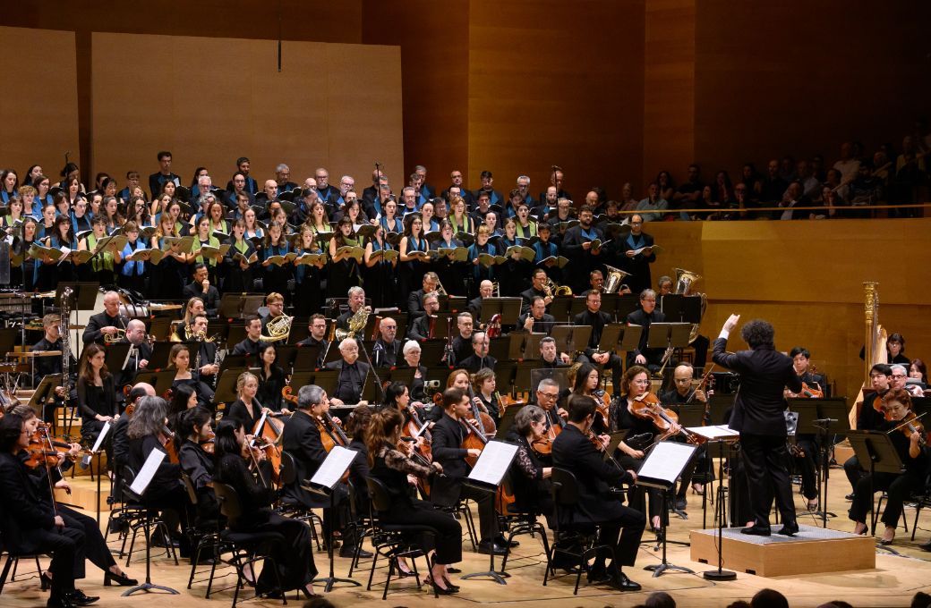 Orfeó Català, Filarmónica de Nueva York y Gustavo Dudamel en L'Auditori © A. Bofill | BCN Clàssics