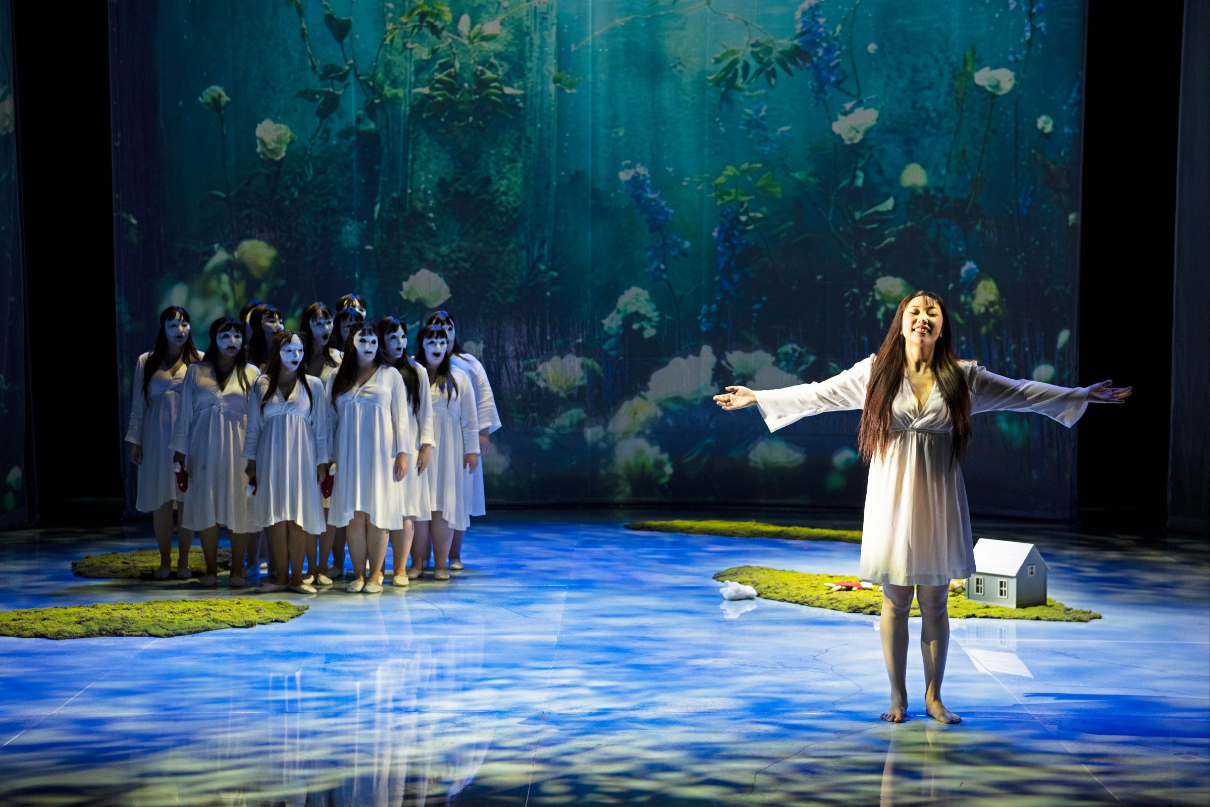 Leyla Gu (Iris) and the Chorus of Wexford Festival Opera &copy; Padraig Grant
