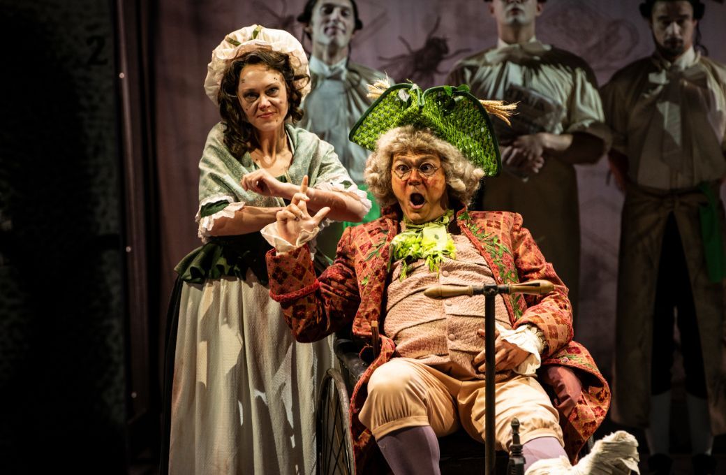 Kelli-Ann Masterson (Rosalia) and Stefan Astakhov (Gamberotto) &copy; Padraig Grant | Wexford Festival Opera