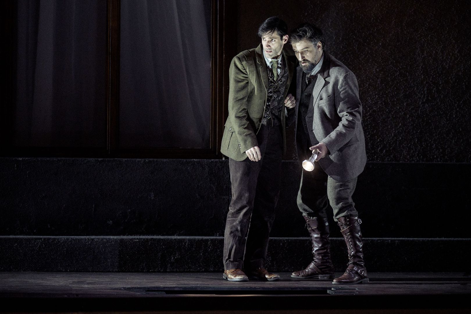 David Oller (Pelléas) and Pavol Kubáň (Golaud) &copy; Petr Neubert