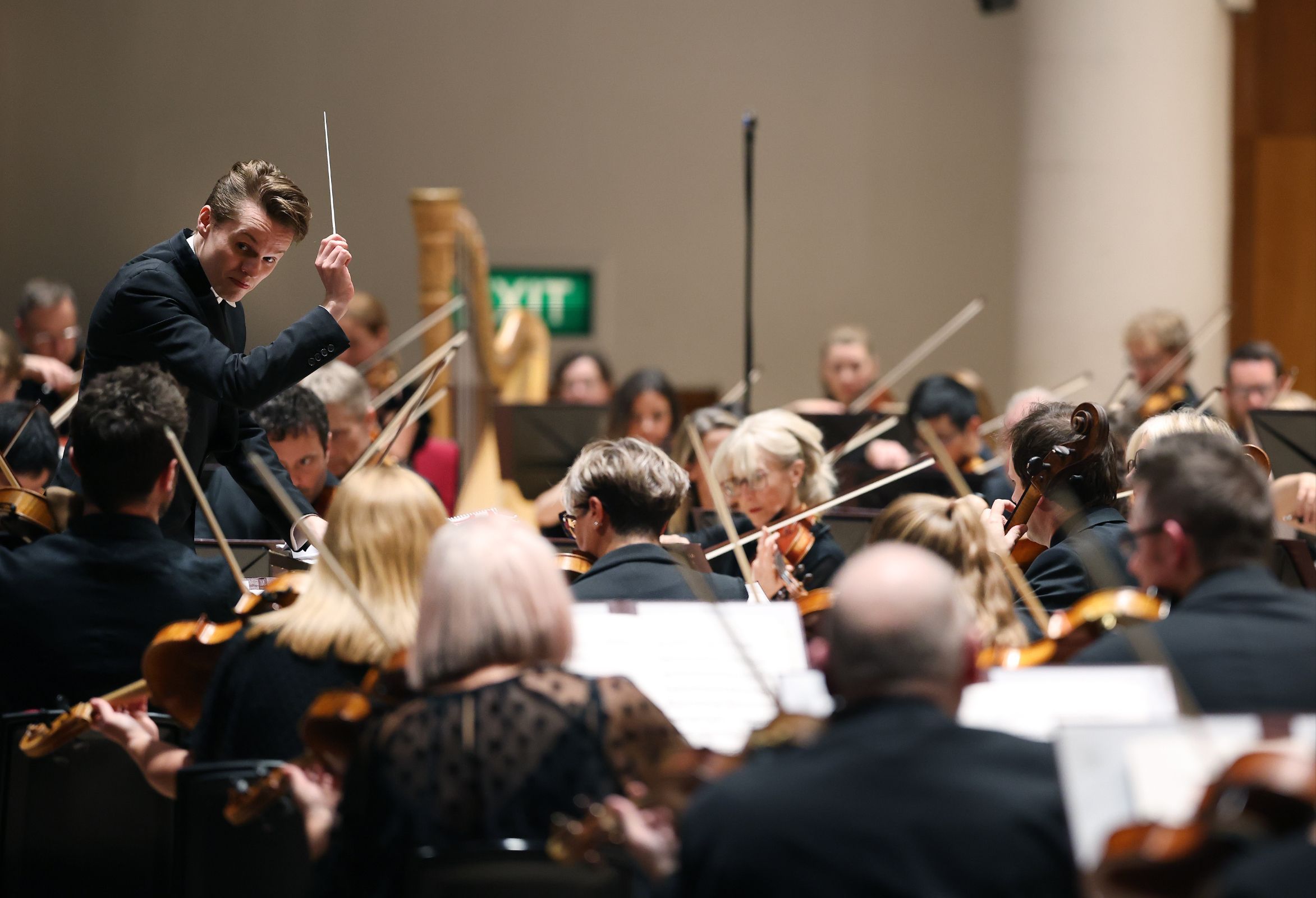 Adam Hickox conducts the Royal Liverpool Philharmonic Orchestra &copy; Gareth Jones
