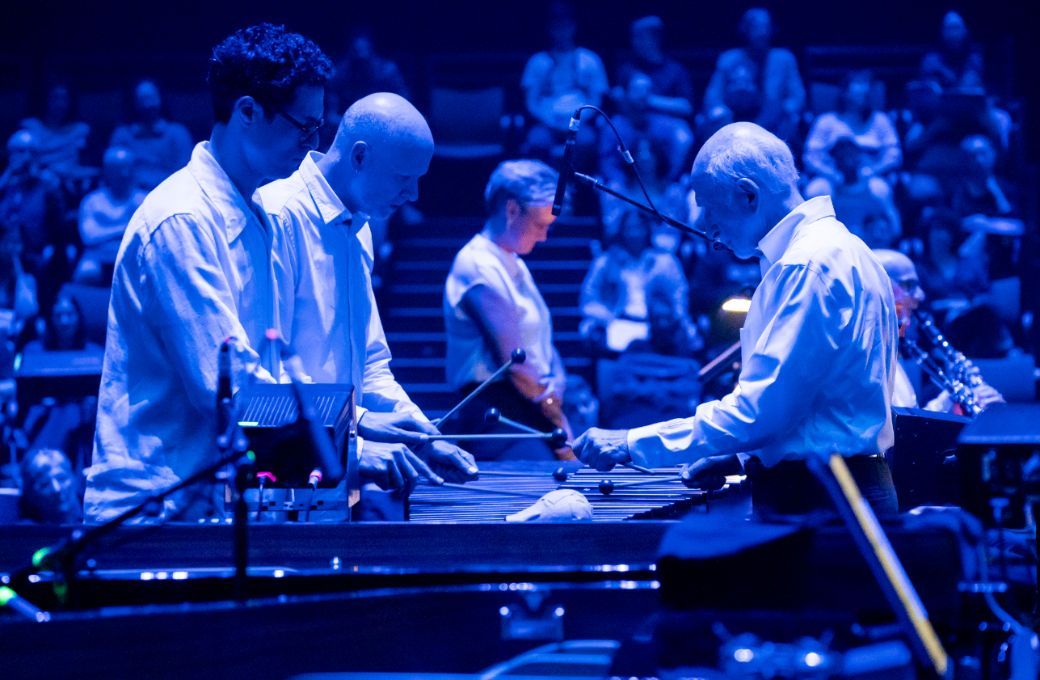 The Steve Reich Ensemble in <i>Music for 18 Musicians: Staged Variations</i> &copy; Stephanie Berger