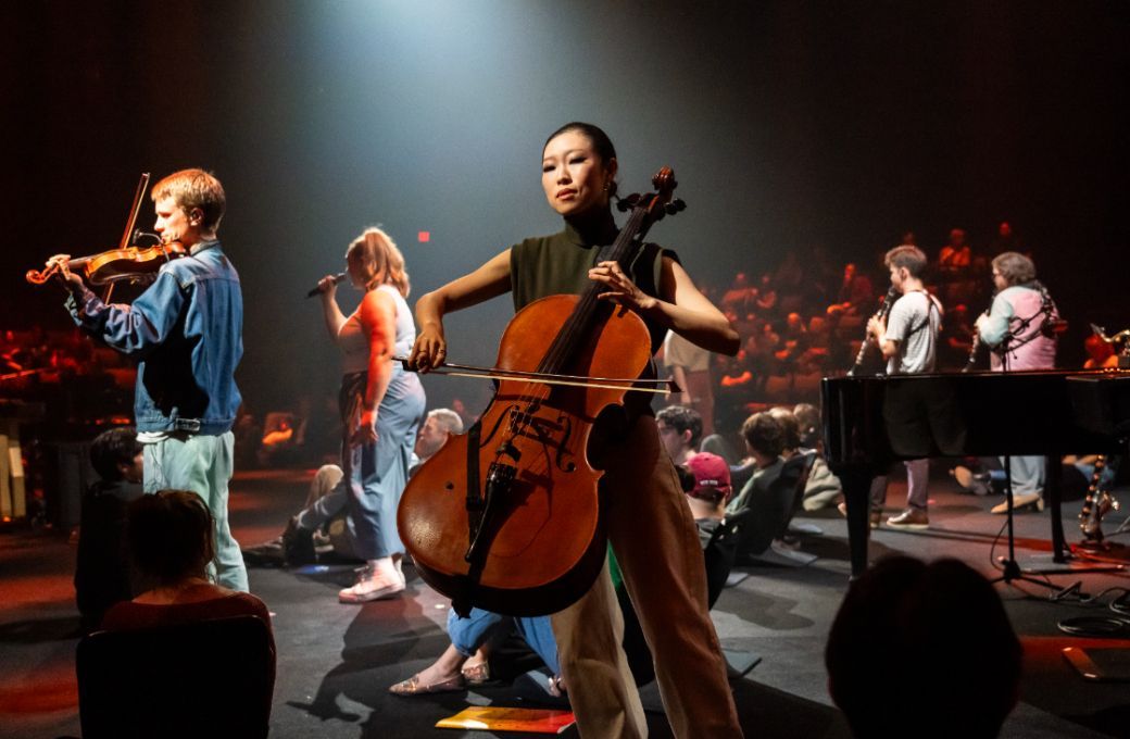 Manhattan School of Music Tactus Ensemble in <i>Music for 18 Musicians: Staged Variations</i> &copy; Stephanie Berger