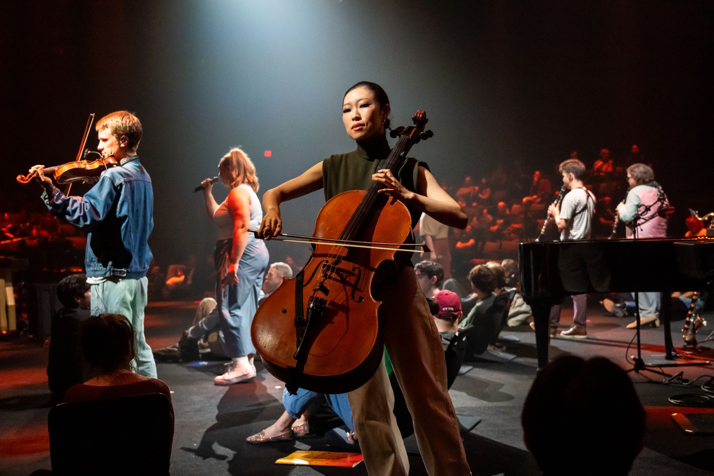 Manhattan School of Music Tactus Ensemble in <i>Music for 18 Musicians: Staged Variations</i> &copy; Stephanie Berger