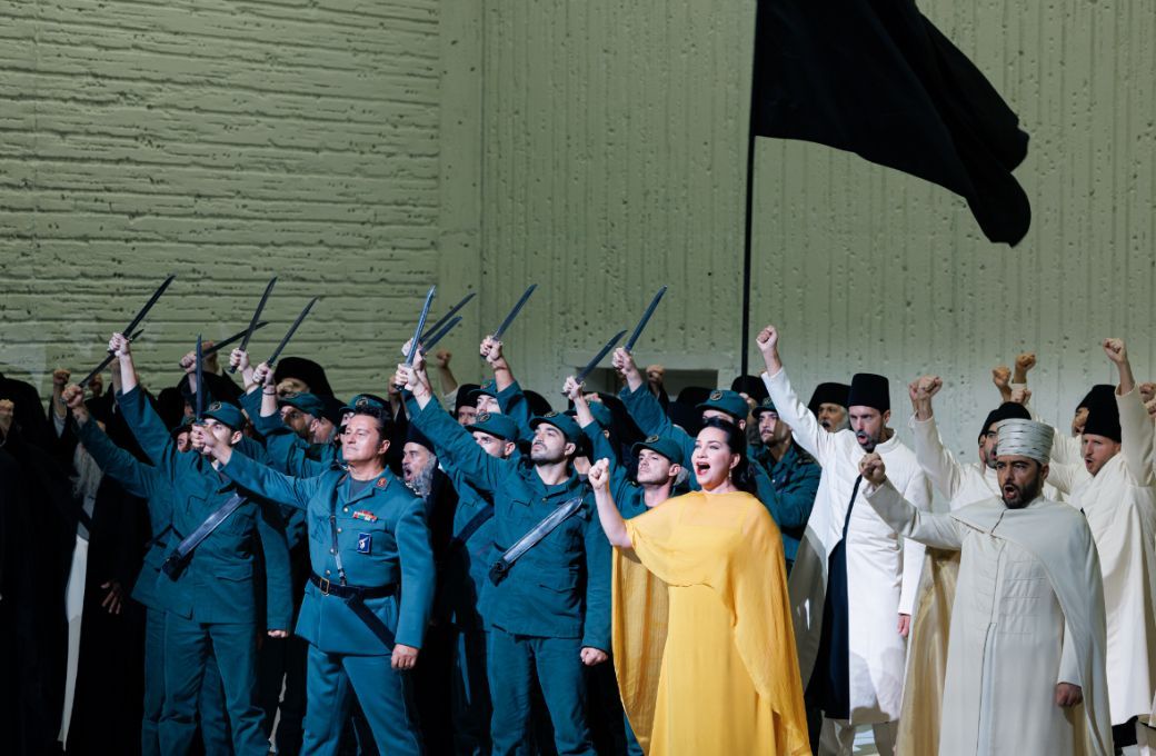 Piotr Beczała (Radam&egrave;s), Ksenia Dudnikova (Amneris) &copy; Sergi Panizo | Gran Teatre del Liceu