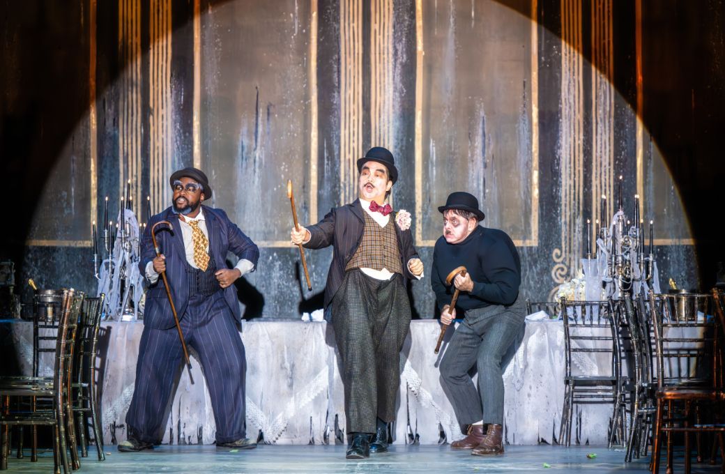 Luvo Maranti (Pong), Josef Jeongmeen Ahn (Ping) and Aled Hall (Pang) &copy; Mihaela Bodlovic