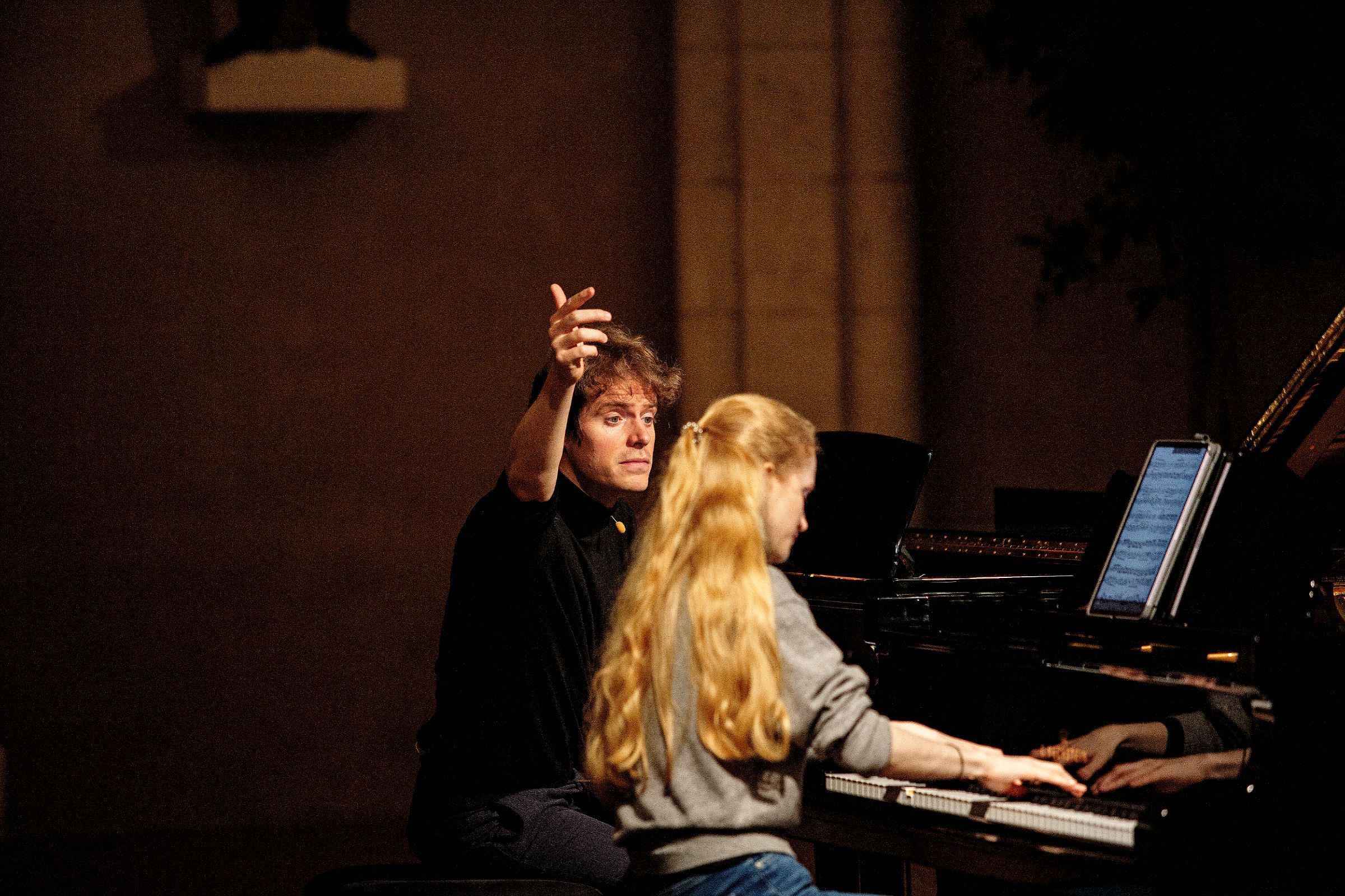Florian Noack en masterclass aux Lisztomanias © Panorama.paris
