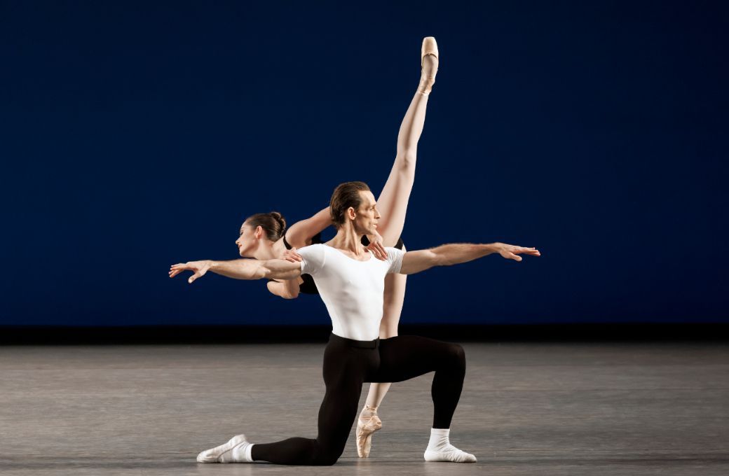 Adrian Danchig-Waring and Unity Phelan in George Balanchine&rsquo;s <i>Agon</i> &copy; Erin Baiano