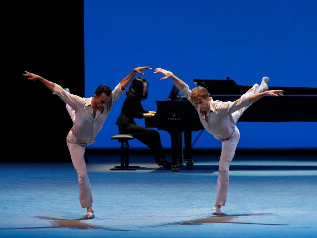 Taylor Stanley and Adrian Danchig-Waring <i>Each In Their Own TIme</i> by Lar Lubovitch &copy; Erin Baiano