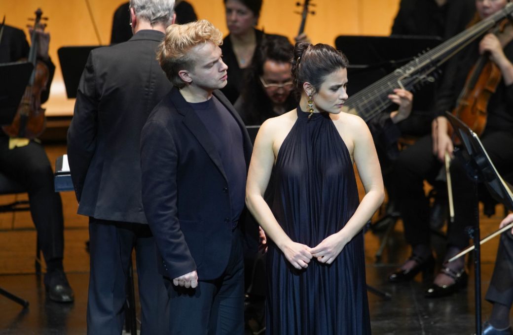 Hugh Cutting (Riccardo Primo) y Juliette Mey (Pulcheria) &copy; Javier del Real | Teatro Real