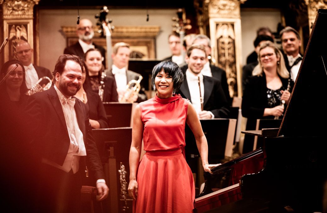 Petr Popelka, Yuja Wang and the Wiener Symphoniker &copy; Julia Wesely | Musikverein Wien