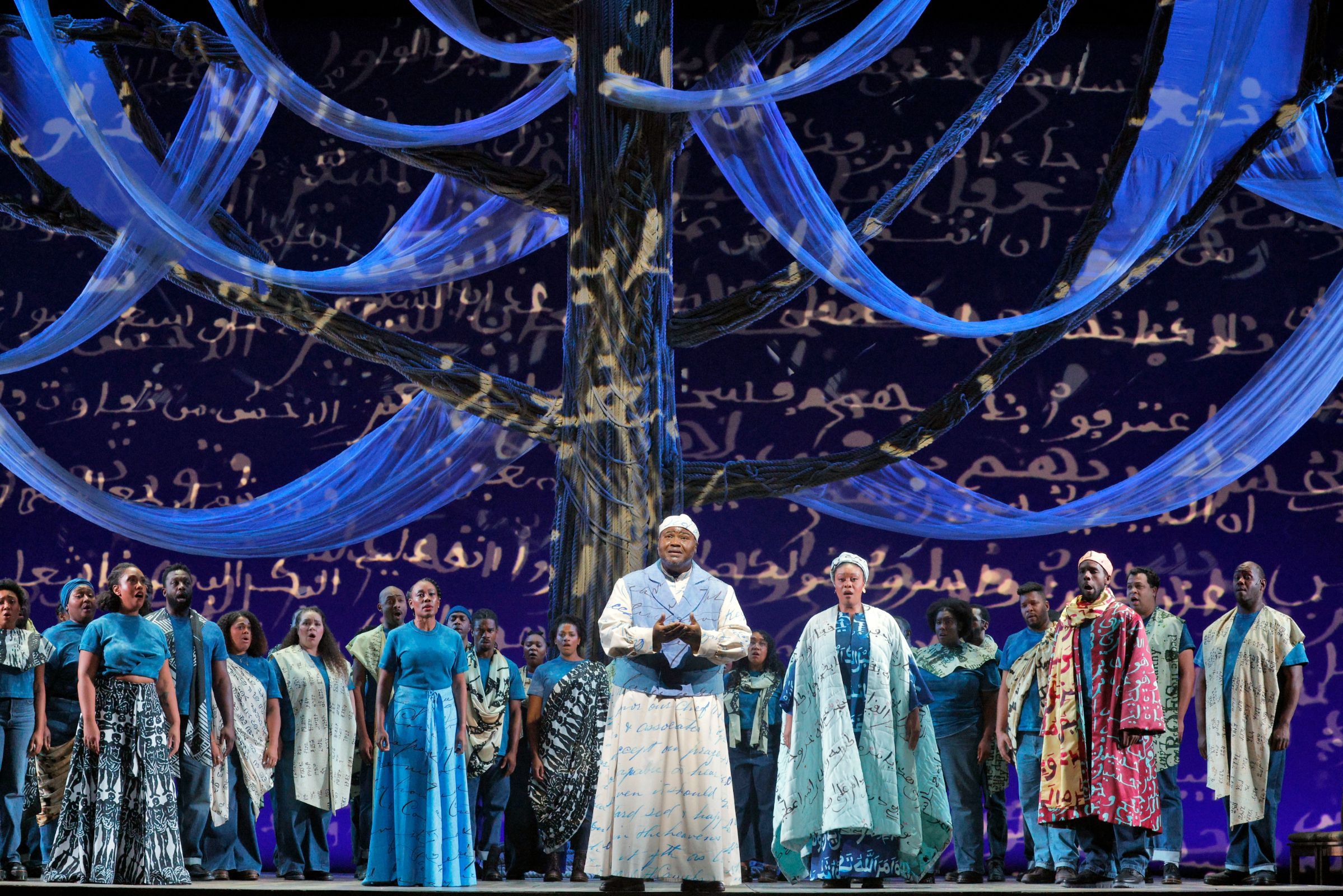The cast of <i>Omar</i> at Lyric Opera of Chicago © Cory Weaver | Lyric Opera of Chicago