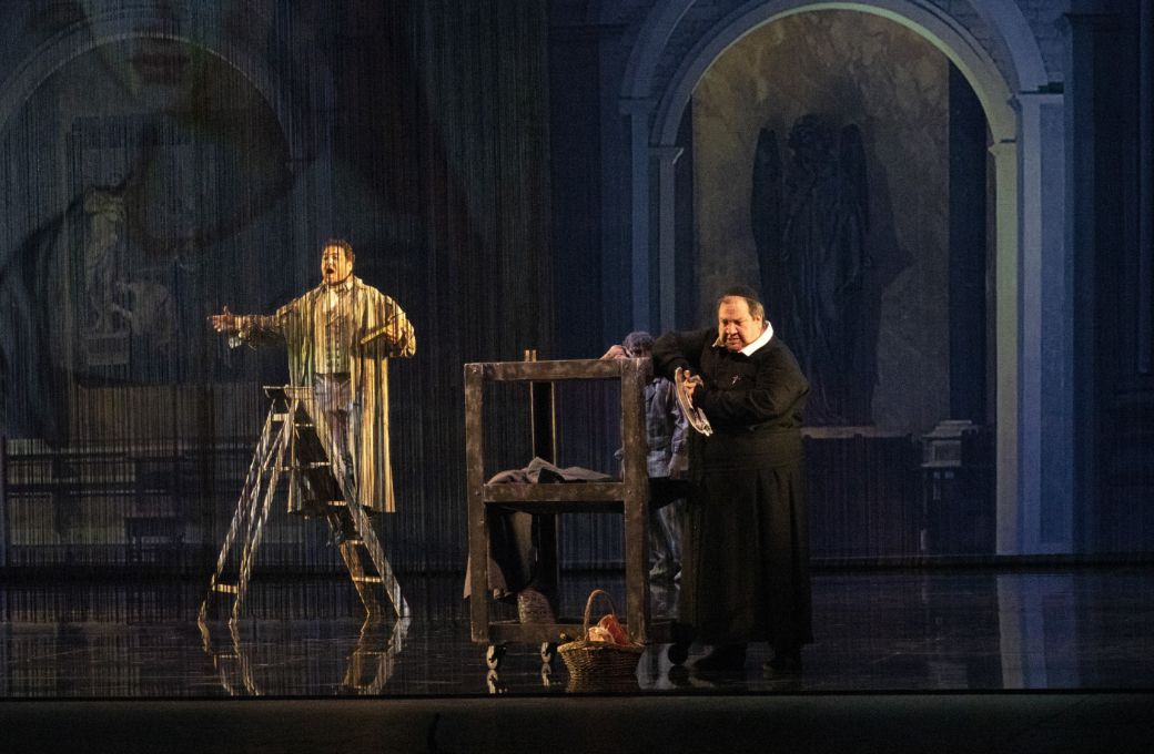 Ragaa Eldin (Cavaradossi) y Valeriano Lanchas (Sacristán) © Alfonso Rego