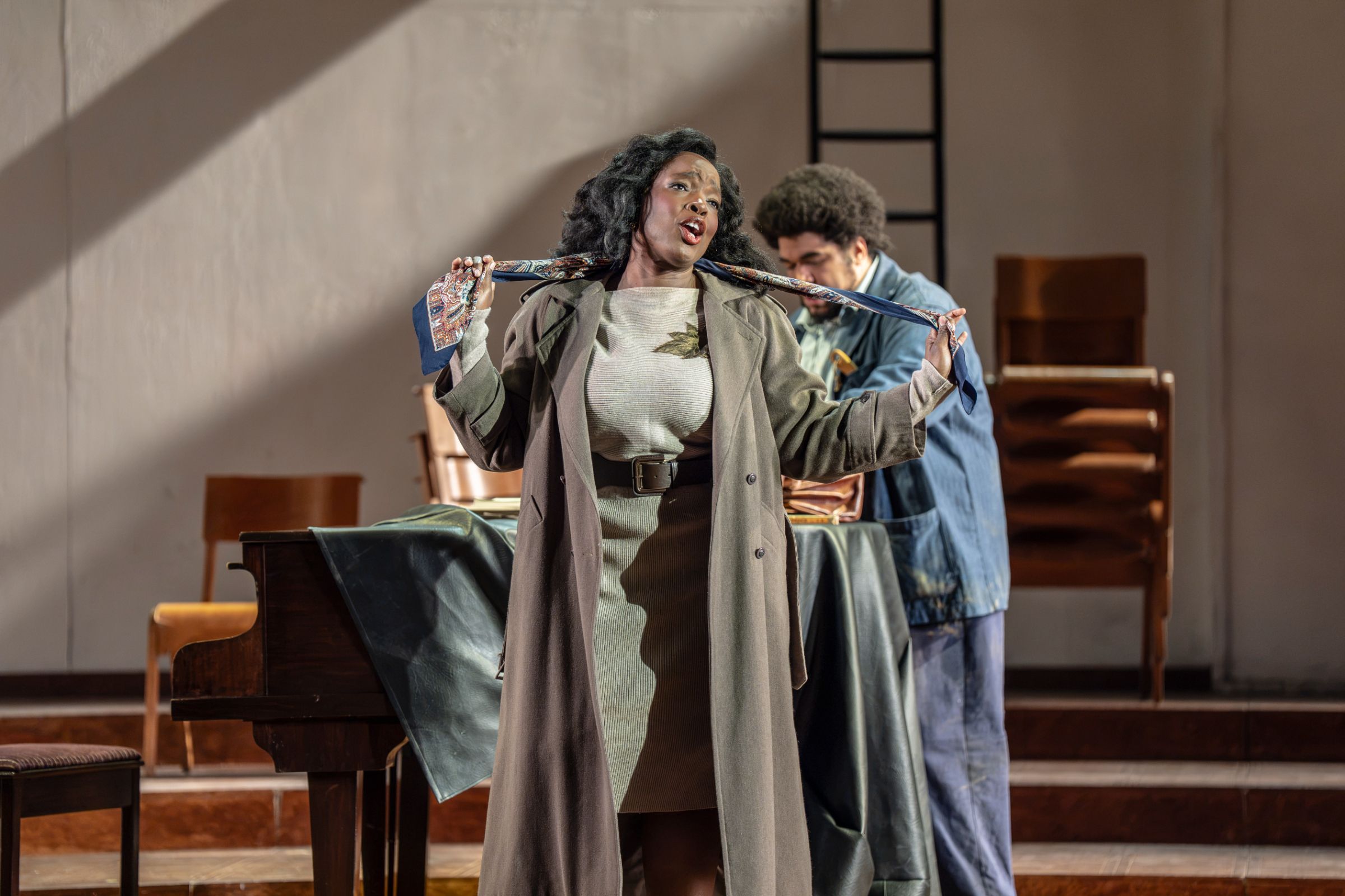 Axelle Fanyo (Tosca) and Chaz'men Williams-Ali (Cavaradossi) &copy; Ellie Kurttz