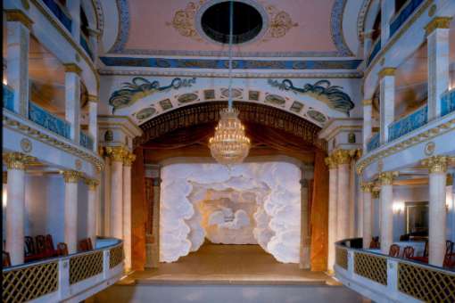Wolkeneinstellung im Schlosstheater Ludwigsburg, Deutschland &copy; Residenzschloss Ludwigsburg