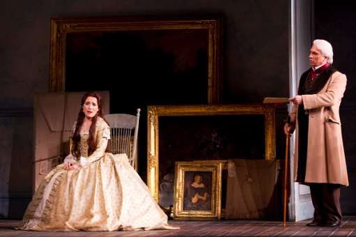 Ermonela Jaho (Violetta) and Dmitri Hvorostovsky (Germont) &copy; ROH | Johan Persson (2010)