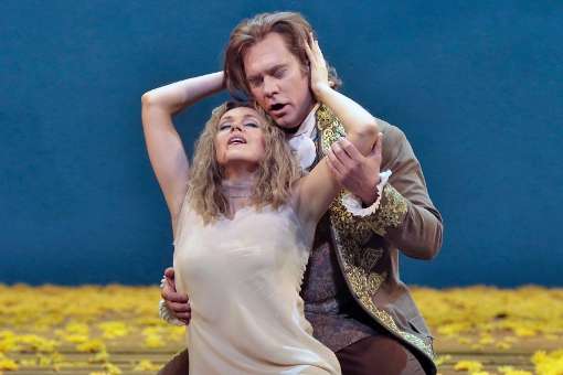 Kristine Opolais (Rusalka) and Brandon Jovanovich (The Prince) &copy; Ken Howard | Metropolitan Opera
