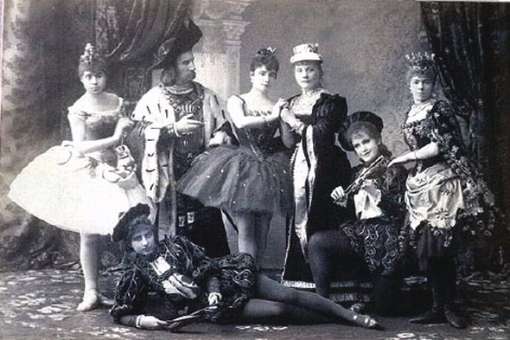 The original cast of <i>The Sleeping Beauty</i>, Mariinsky Theater, 1890, Carlotta Brianza (Aurora) &copy; Wikicommons