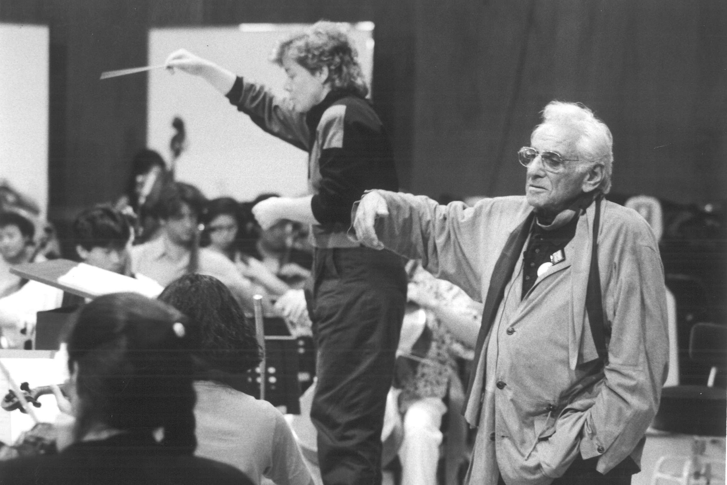 Marin Alsop and Leonard Bernstein &copy; London Symphony Orchestra