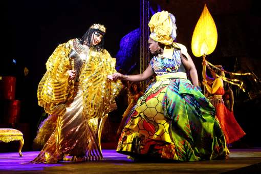 Latonia Moore in <i>Aida</i> on Sydney Harbour &copy; Prudence Upton
