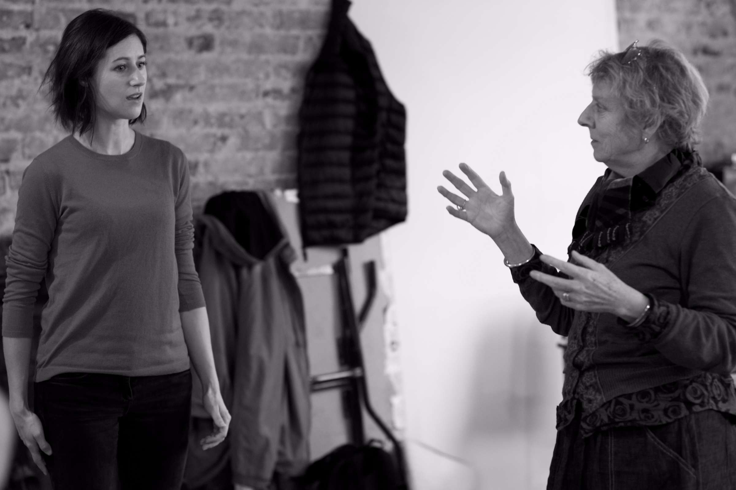 Susanna Hurrell being rehearsed by Selina Cadell © Patrick Cadell