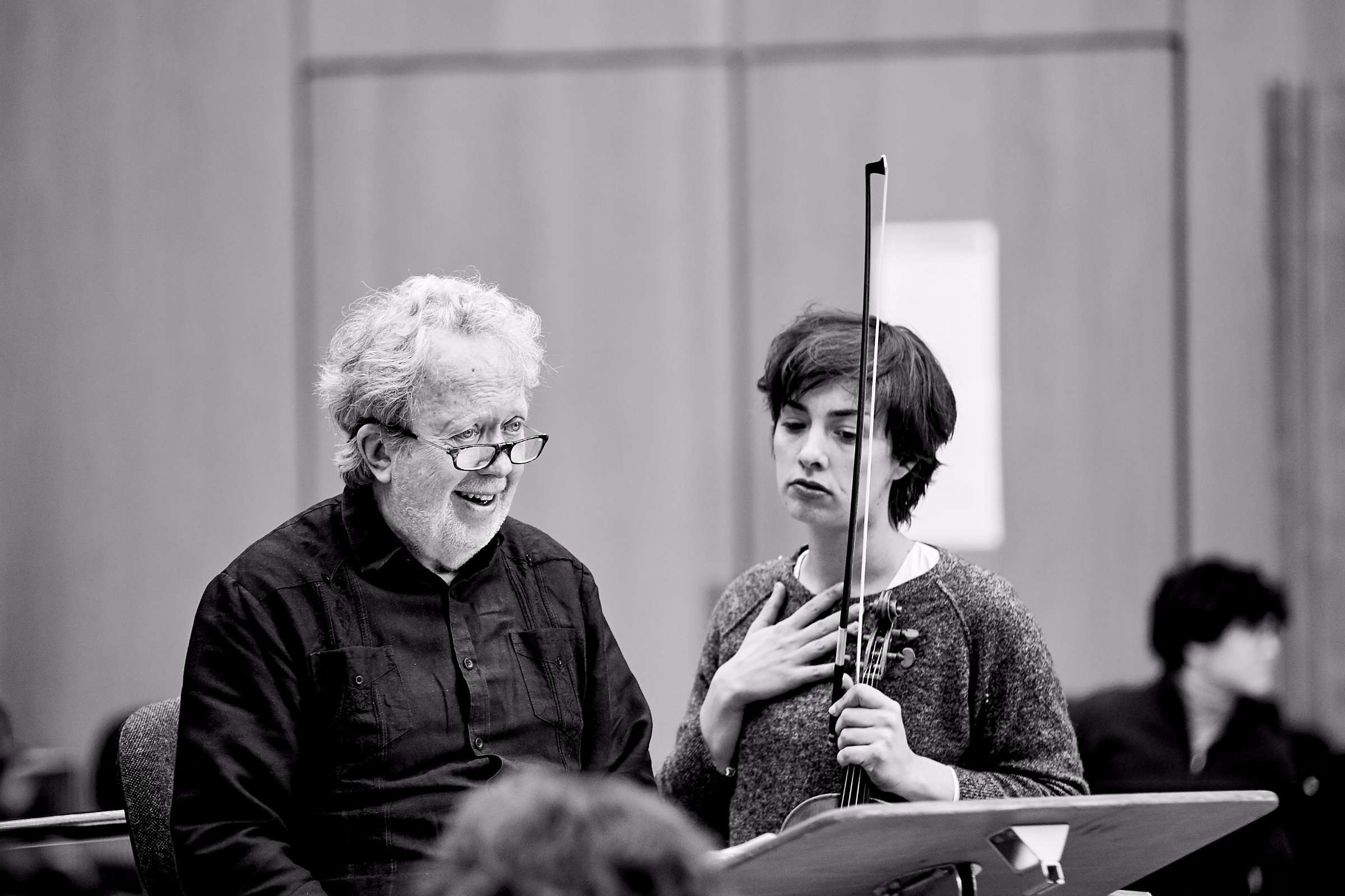 John Nelson and Charlotte Juillard in rehearsal &copy; Gregory Massat