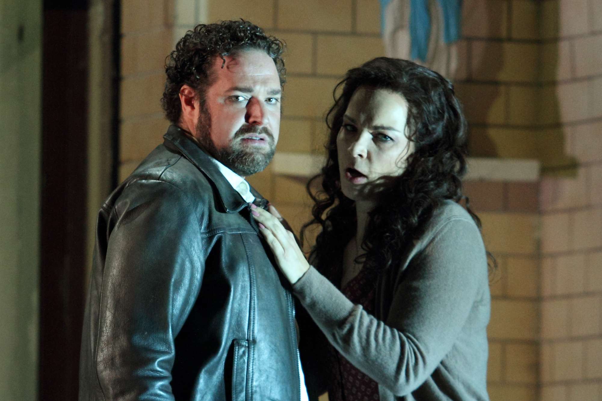 Bryan Hymel (Turiddu) and Elina Garanca (Santuzza) in <i>Cavalleria rusticana</i> &copy; ROH | Catherine Ashmore