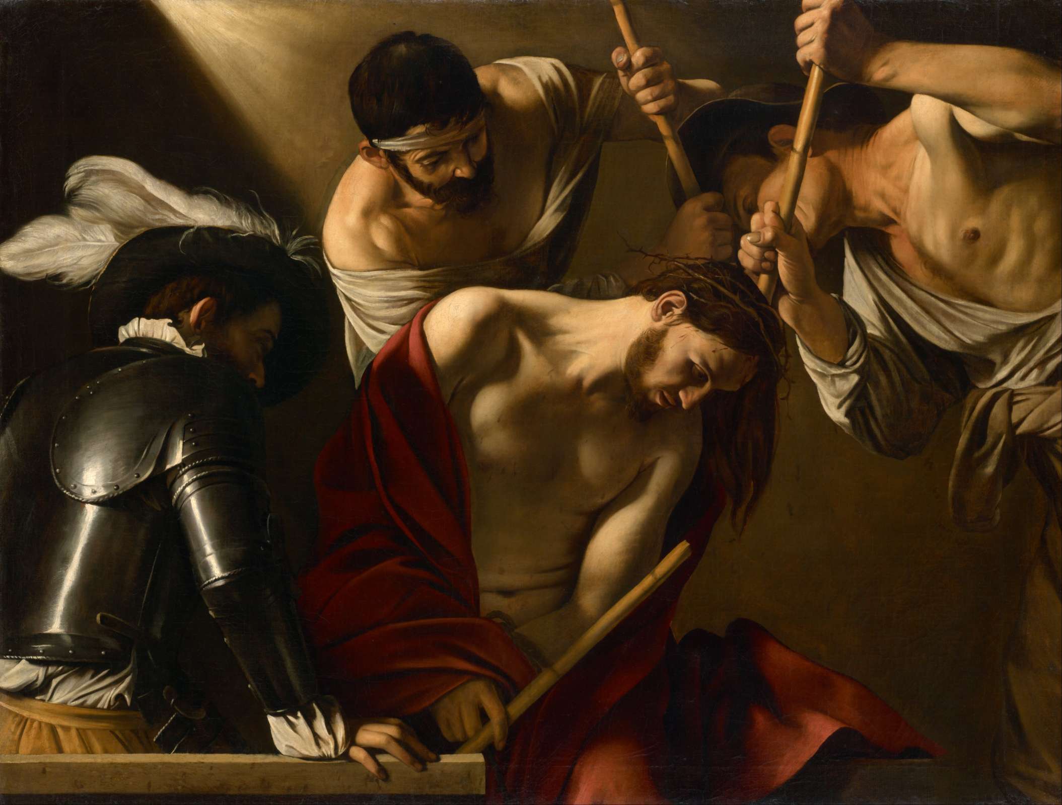 Caravaggio: <i>The Crowning with Thorns</i> ( Kunsthistorisches Museum, Vienna) © Public Domain | Wikipedia