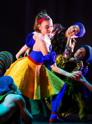 Dancers of the Junior Company and Ish in <i>Grimm</i> &copy; Michel Schnater