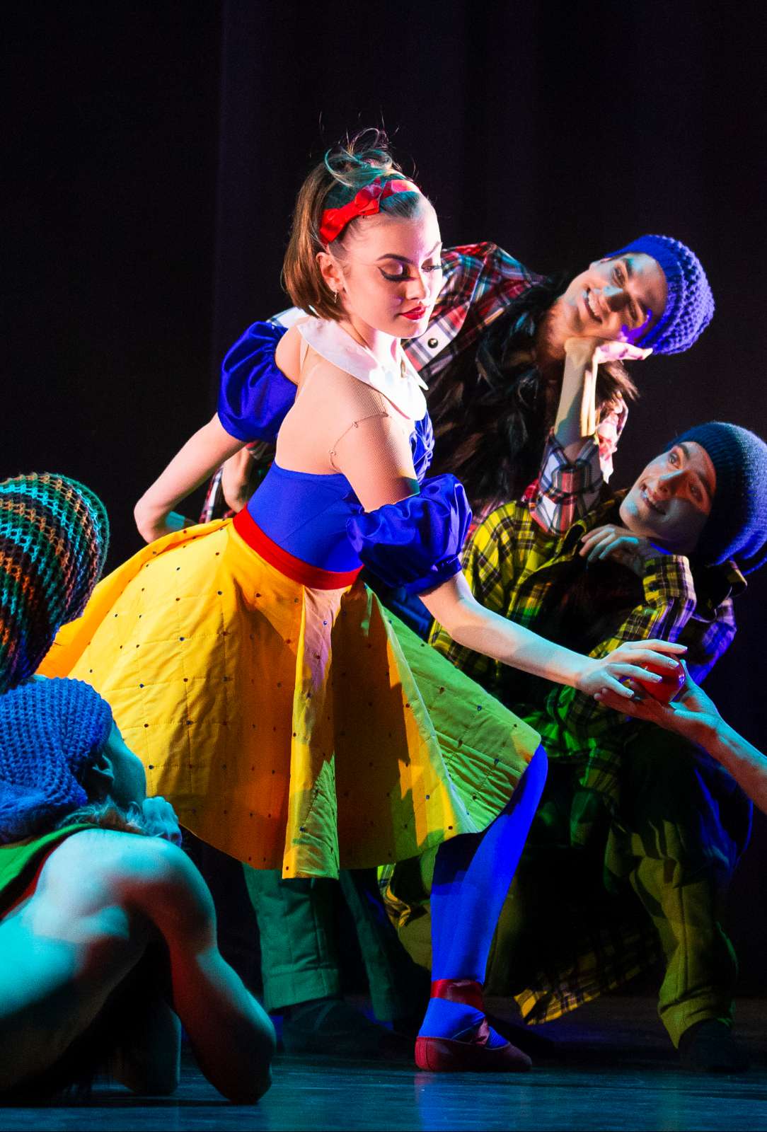 Dancers of the Junior Company and Ish in <i>Grimm</i> &copy; Michel Schnater