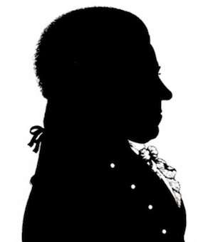 Silhouette of Anton Stadler