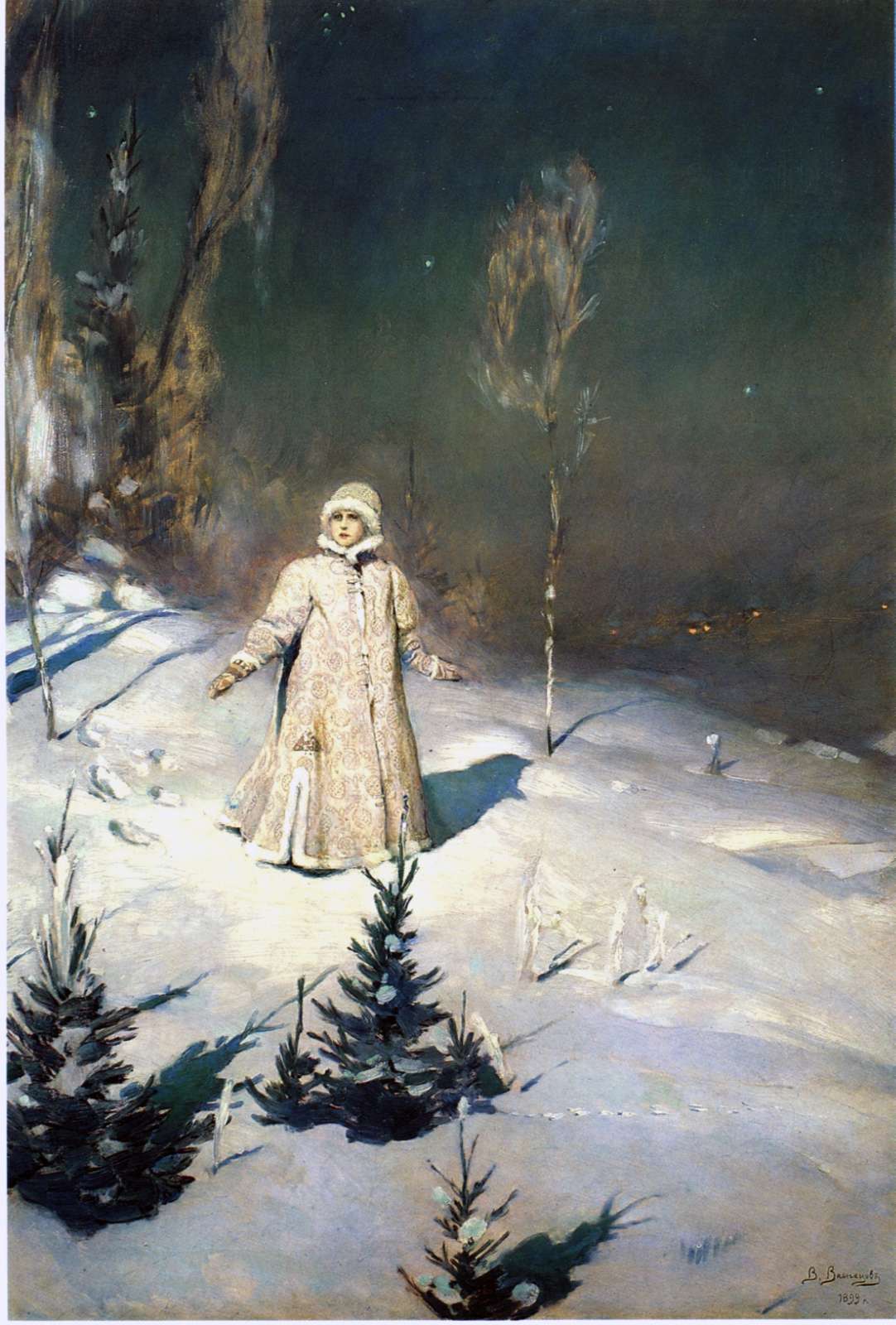 Viktor Mikhailovich Vasnetsov: <i>Snegurochka</i> (Snow Maiden) &copy; Wikipedia - Public Domain