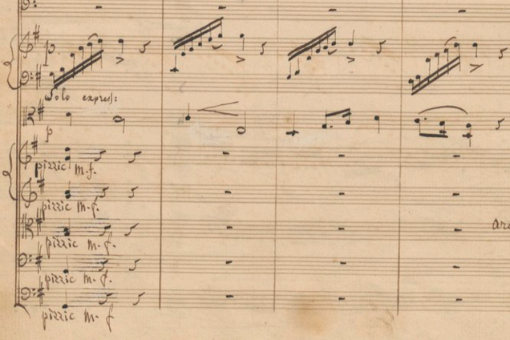 Extrait du manuscrit autographe de <i>Harold en Italie</i> &copy; Public domain