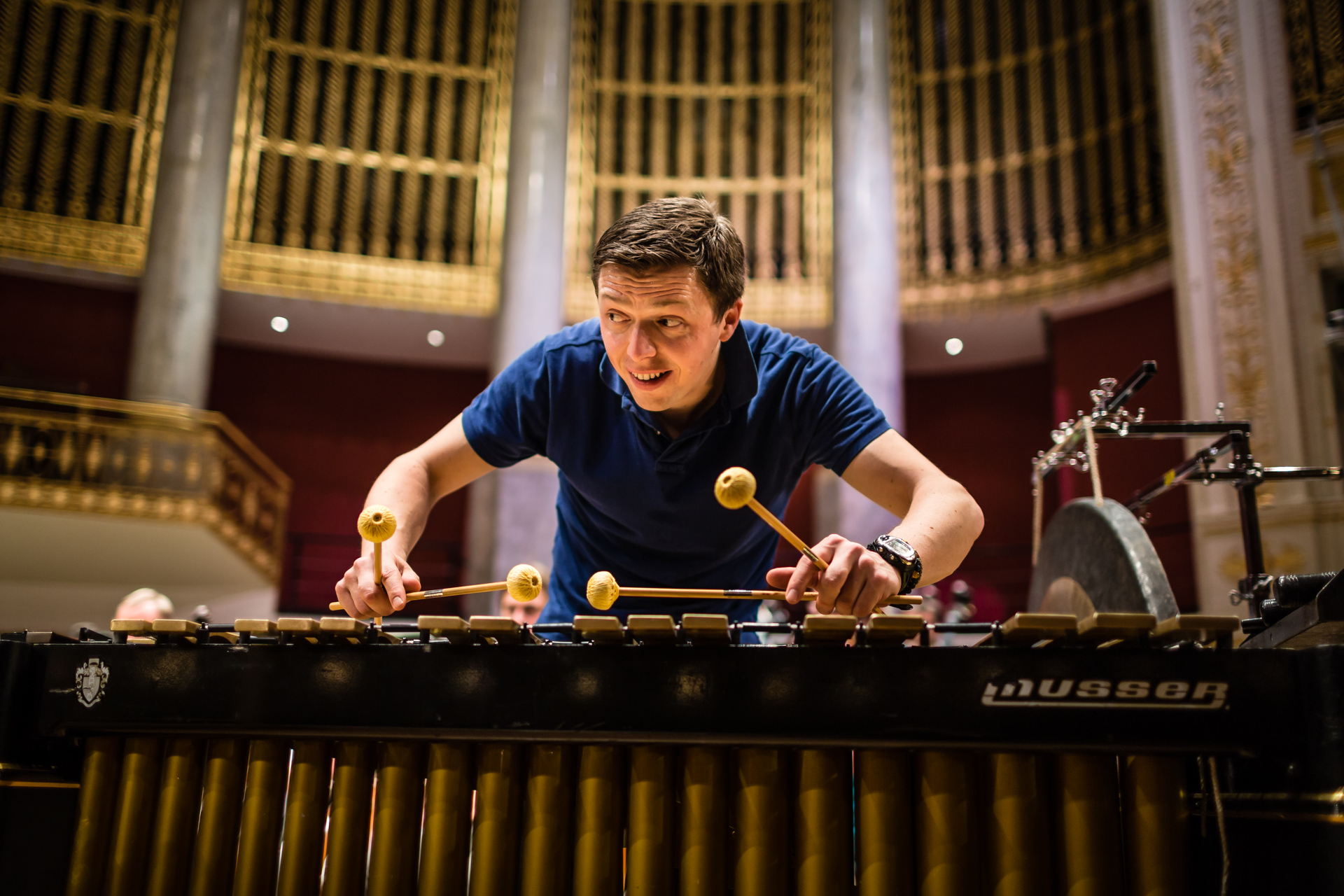 Martin Grubinger auf der Bühne des Wiener Konzerthauses &copy; Michael Mazohl