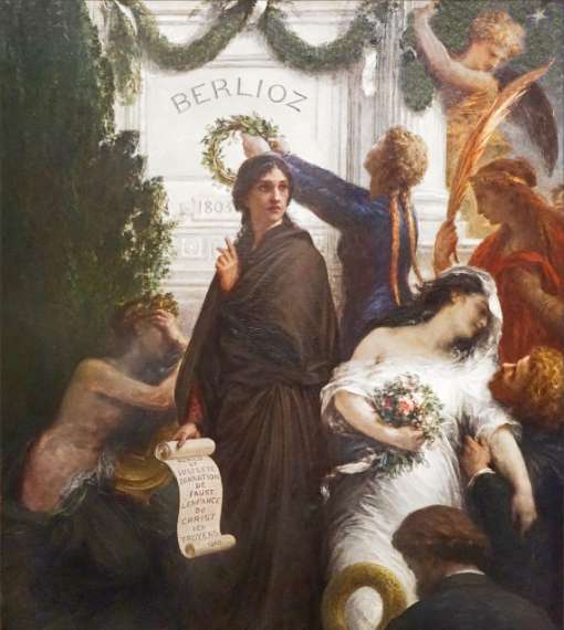 <i>Hommage &agrave; Berlioz</i> by Henri Fantin-Latour depicting Cleopatra, Marguerite and Dido &copy; Public domain