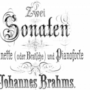 Brahms Clarinet Sonatas &copy; Public Domain