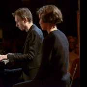Brenda Petitjean in the shadow of Alexandre Tharaud &copy; Miguel Bueno