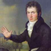 Ludwig van Beethoven &copy; Portrait by Joseph Mähler (1804-5)