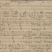 Autograph score of Schubert's "Gute Nacht