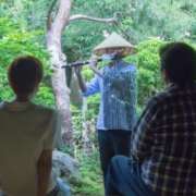 Toshiyuki Shibata with Henro Hat face shield