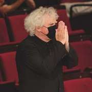 Sir Simon Rattle conducting the BRSO in July © Astrid Ackermann