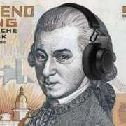 5000 schillings autrichiens estampillés Mozart