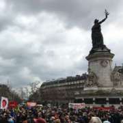 Place de la République à Paris, jeudi 4 mars &copy; Tristan Labouret / Bachtrack