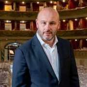 Riccardo Frizza in the empty Teatro Donizetti &copy; Gianfranco Rota