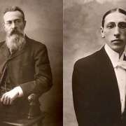 Nikolai Rimsky-Korsakov (1897) e Igor Stravinsky (1910) &copy; Public domain