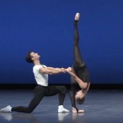 Lesley Rausch and Jerome Tisserand in Aria I &copy; Pacific Northwest Ballet
