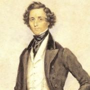 Felix Mendelssohn, portrait by James Warren Childe (1830) &copy; Public domain