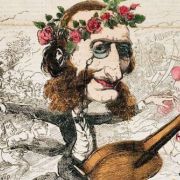 Caricature of Jacques Offenbach by André Gill (1874) &copy; Public domain
