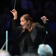 Ariane Matiakh conducts the BBC National Orchestra of Wales &copy; BBC | Chris Christodoulou
